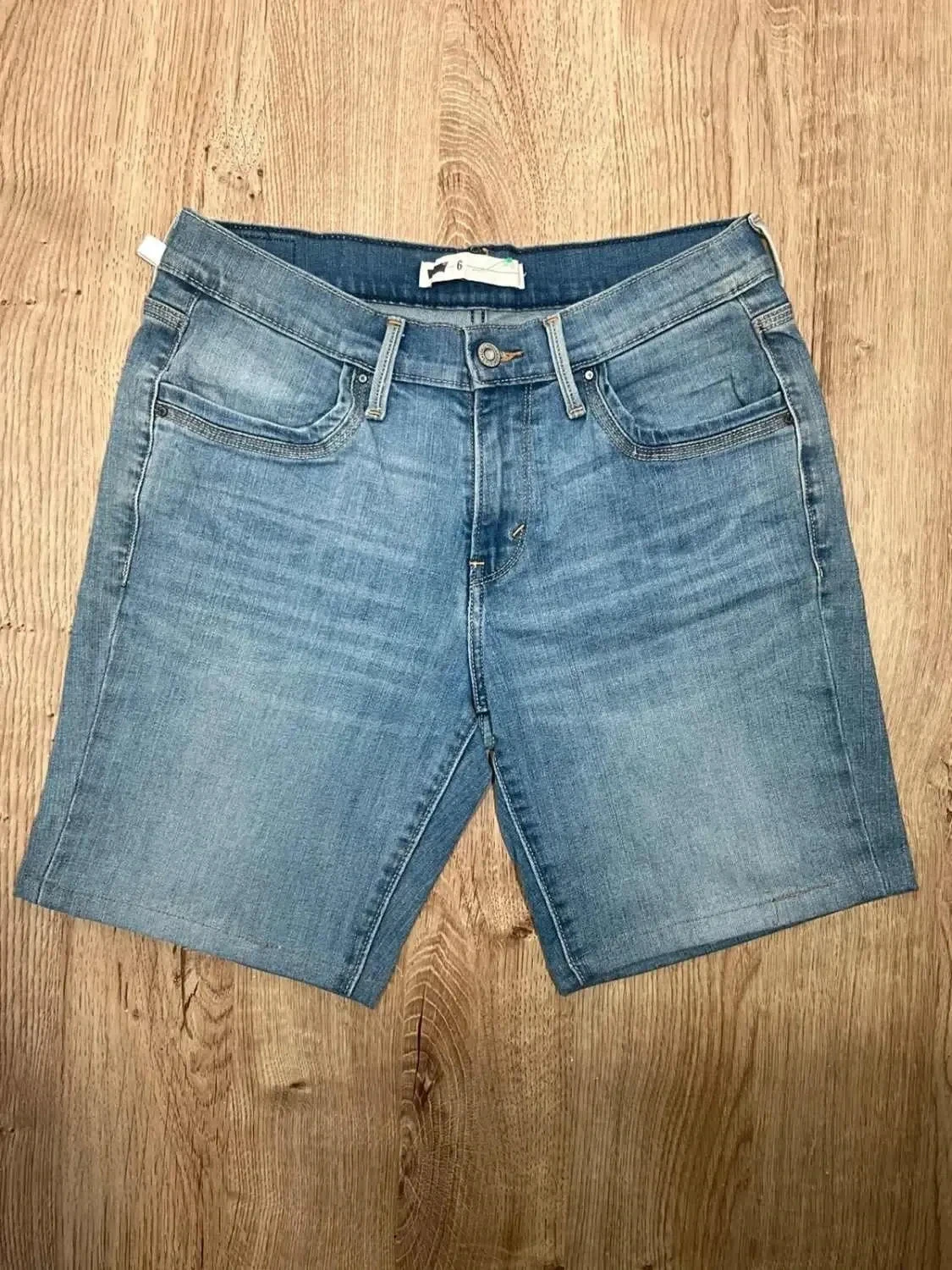 Short Levi's Taille 6 W28 Vintage Coton Bleu Slv 021 – photo 2